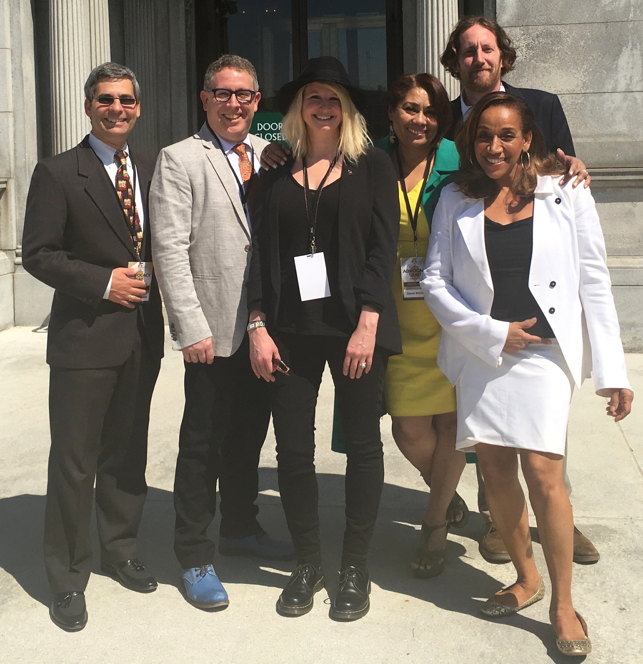 Photo of Bernard Resnick with other members of Philadelphia Chapter of The Recording Academy in Washington, D.C.